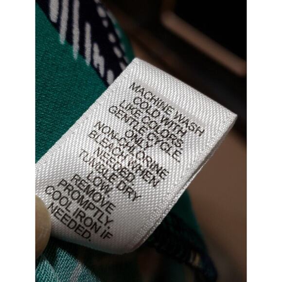 Est. 1946 Calypso Green Floral Polyester Boho Hippie Chic Harem Pants 22/24W - Picture 8 of 12